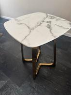 Eettafel + salontafel + bijzettafel, Huis en Inrichting, Tafels | Bijzettafels, Metaal of Aluminium, Vierkant, 55 tot 75 cm, Zo goed als nieuw