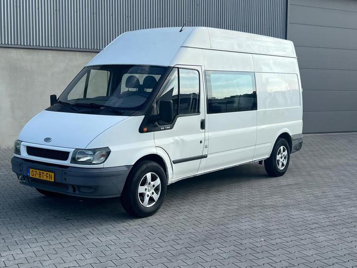 Ford Transit 350L 2.4TDdi SHD APK 03-12-2026+7 PERSOONS+DUBB, Auto's, Bestelauto's, Bedrijf, Te koop, Startonderbreker, Stoelverwarming