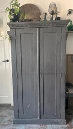 Grenen computerkast met krijtverf - veel ruimte!, Ophalen of Verzenden