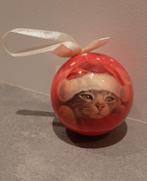 Francien kerstbal kat kerstmuts kersthanger francien poezen, Diversen, Kerst, Ophalen of Verzenden