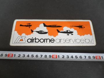 sticker AS  airborne air service bv  EHHV  Hilversum  beschikbaar voor biedingen