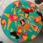 salontafel, Huis en Inrichting, Tafels | Salontafels, Overige materialen, Gebruikt, 50 tot 75 cm, Rond