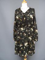 CLOCKHOUSE maat 44, zwarte jurk met bloemen., Zwart, Maat 42/44 (L), Ophalen of Verzenden, Zo goed als nieuw