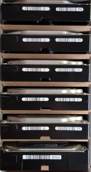 7 stuks sata harde schijven 320gb, diverse merken beschikbaar voor biedingen
