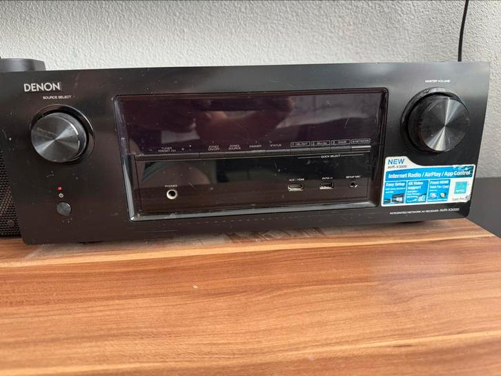 ELAC Luidsprekerset met subwoofer en Denon AVR-X3000, Audio, Tv en Foto, Versterkers en Receivers, Zo goed als nieuw, 120 watt of meer