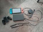 Nintendo Switch (incl. headset, extra Joy-Cons en oplader)., Spelcomputers en Games, Spelcomputers | Nintendo Switch, Ophalen