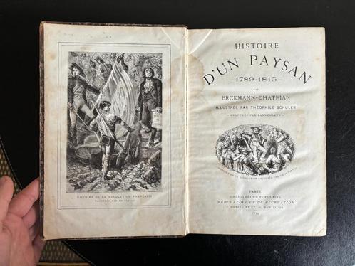 Histoire d'un paysan - Erckmann-Chatrian - 4 delen compleet, Antiek en Kunst, Antiek | Boeken en Bijbels, Ophalen of Verzenden