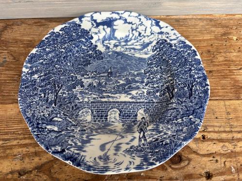 Delfts Blauw Bord van Crown Ducal  (22 cm), Antiek en Kunst, Antiek | Servies los, Ophalen of Verzenden