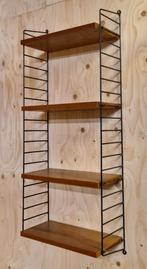 Vintage Wandrek Nisse Strinning  String rek teak wandplank, Ophalen of Verzenden