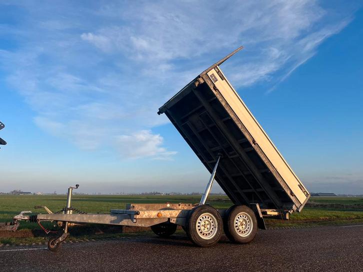 Henra elektrische kieper 2700kg 300x185 kipper kiepwagen, Auto diversen, Aanhangers en Bagagewagens, Gebruikt, Ophalen