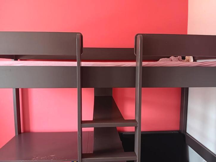 Hoogslaper met extra opschuifbare slaapplek, Huis en Inrichting, Slaapkamer | Stapelbedden en Hoogslapers, Gebruikt, Ophalen