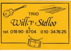 Sticker muziek orkest Trio Willy Stelloo, Verzenden, Zo goed als nieuw, Overige typen