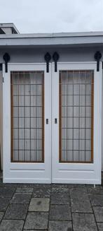 Set ensuite deuren,  glas in lood,  jaren 1920/30, Hobby en Vrije tijd, Ophalen, Gebruikt