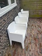 4x Philippe Starck Driade Toy Tuinstoelen Wit, Kunststof, Gebruikt, Ophalen of Verzenden, Stapelbaar