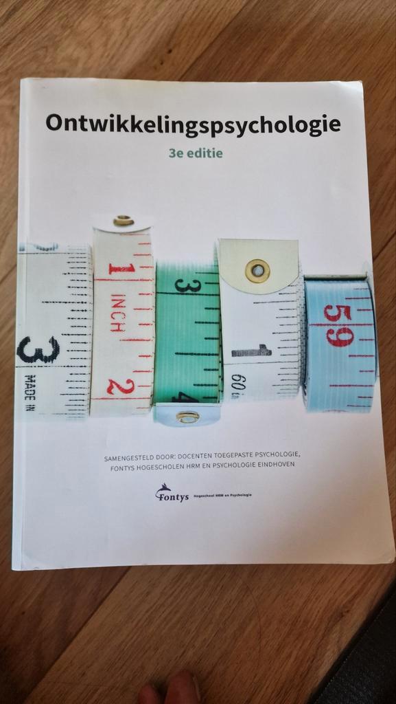 Ontwikkelingspsychologie - 3e editie - Fontys, Boeken, Psychologie, Zo goed als nieuw, Ontwikkelingspsychologie, Ophalen of Verzenden