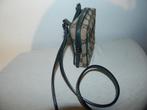 Gucci schoudertasje monogram print groen leer crossbody, Verzenden, Zo goed als nieuw, Overige kleuren, Schoudertasje