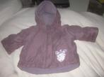 Mooi aubergine winterjasje opdruk meisje Tout Simplement 68, Kinderen en Baby's, Babykleding | Maat 68, Meisje, Ophalen of Verzenden