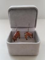 Unieke handbeschilderde porseleinen hertjes hang oorbellen, Sieraden, Tassen en Uiterlijk, Oorbellen, Overige materialen, Hangers