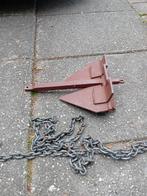 metalen ankertje met ketting, Ophalen of Verzenden, Zo goed als nieuw, Ankeren en Afmeren, Zeilboot of Motorboot