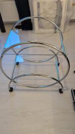 glazen bijzettafel, Minder dan 55 cm, Gebruikt, Rond, Glas