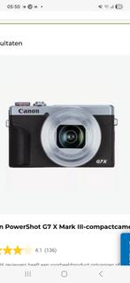 Canon g7x Mark iii + statief & geheugenkaart, Ophalen of Verzenden, Nieuw, Canon