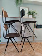 4 Originele Friso Kramer Result OPKNAPPERS, Huis en Inrichting, Stoelen, Ophalen, Gebruikt, Zwart