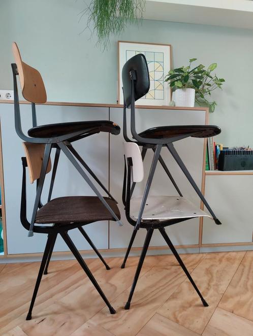 4 Originele Friso Kramer Result OPKNAPPERS, Huis en Inrichting, Stoelen, Gebruikt, Zwart, Ophalen