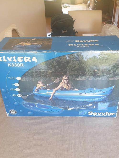 2 pers Kajak opblaasbaar met  peddels van het merk sevylor, Watersport en Boten, Kano's, Zo goed als nieuw, Kajak, Twee personen