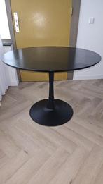 Ronde eettafel zwart, Huis en Inrichting, Tafels | Eettafels, Ophalen, Gebruikt, 50 tot 100 cm, 100 tot 150 cm