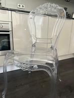 Transparante klassieke eetkamerstoelen, Ophalen, Kunststof, Gebruikt, Twee