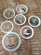 Cloverleaf Onderzetters - Ivory Cats - 6 stuks, Ophalen of Verzenden, Zo goed als nieuw, Glas of Kopje