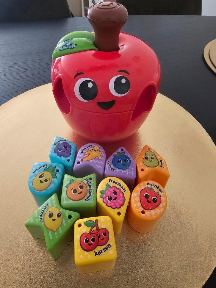 VTech Baby Vrolijke Vormenappel, Kinderen en Baby's, Speelgoed | Babyspeelgoed, Zo goed als nieuw, Overige typen, Met geluid, Ophalen of Verzenden