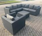 Mooie grote Loungeset ‘, Ophalen of Verzenden, Zo goed als nieuw, Wicker, Hocker