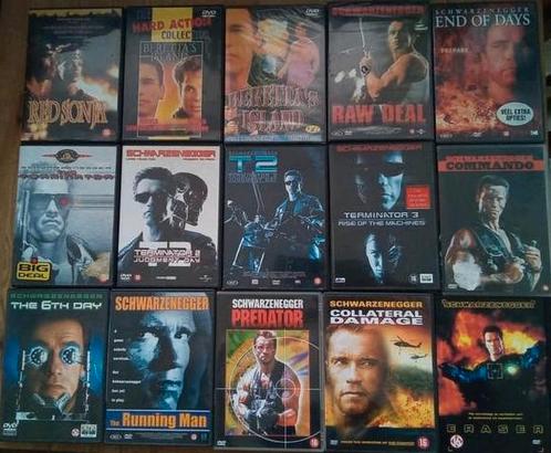 Arnold Schwarzenegger meerdere films 4 dvd's voor €6,-, Cd's en Dvd's, Dvd's | Actie, Zo goed als nieuw, Actie, Vanaf 16 jaar