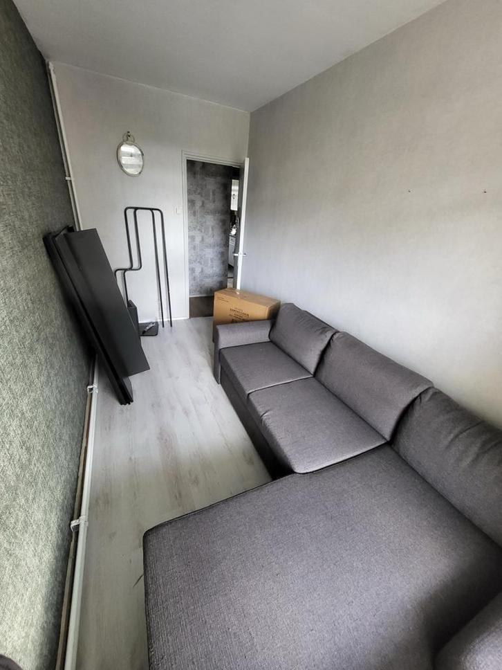 IKEA 2-persoons slaapbank friheten, Huis en Inrichting, Banken | Bankstellen, Gebruikt, Hoekbank, Tweepersoons, 150 tot 200 cm