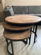 Salon tafeltjes (set 3 stuks), Ophalen, 50 tot 100 cm, Rond, Zo goed als nieuw