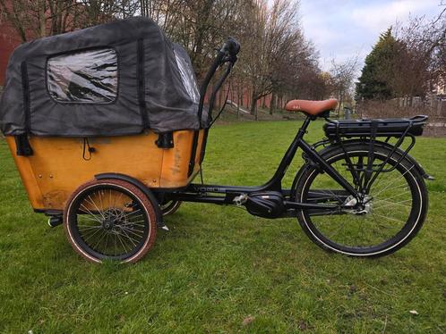 Elektrische bakfiets Vogue 3 middlemotor, Fietsen en Brommers, Fietsen | Bakfietsen, Zo goed als nieuw, Overige merken, 4 kinderen of meer
