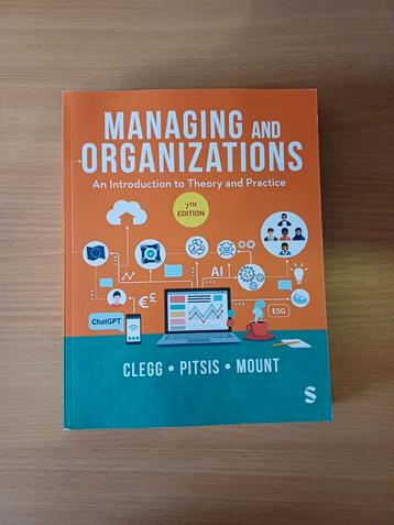 Managing and Organizations 7th Edition Clegg Pitsis Mount beschikbaar voor biedingen