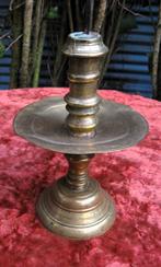 antieke koperen pen kandelaar, Ophalen of Verzenden, Koper of Brons