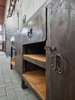Vintage Werkbank Grijs | Industriele Kast Dressoir Staal, Ophalen of Verzenden, Gebruikt