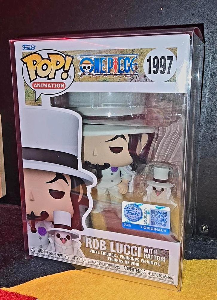 Funko Pop! 1997 Rob Lucci with Hattori (One Piece) SE, Verzamelen, Poppetjes en Figuurtjes, Nieuw, Ophalen of Verzenden