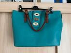 Grote 2 in 1 shopper strand tas handtas turquoise aqua groen, Ophalen of Verzenden, Zo goed als nieuw, Groen, Shopper