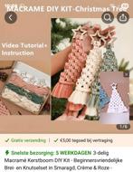 Macrame Kerstboom Knutselpakket (3 stuks), Ophalen of Verzenden, Nieuw, Materiaal