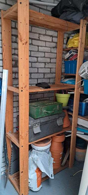 Stevige houten stellingkast kast ikea beschikbaar voor biedingen