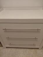 Witte commode met 3 lades, Kinderen en Baby's, Kinderkamer | Commodes en Kasten, Minder dan 90 cm, 50 tot 70 cm, Ophalen of Verzenden