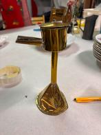 Oude messing snotneus lamp, Antiek en Kunst, Ophalen of Verzenden, Koper of Brons