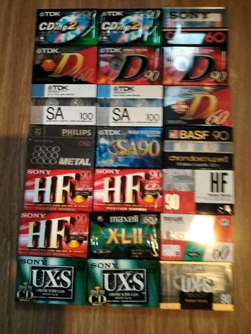 Te koop audio cassettes! beschikbaar voor biedingen