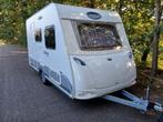 Caravan Caravelair 390Ambiance fietsendrager, voortent, Vast bed, Treinzit, 750 - 1000 kg, Particulier