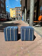 Vintage poefs, stevige voetenbank, Ophalen, Gebruikt, -, -