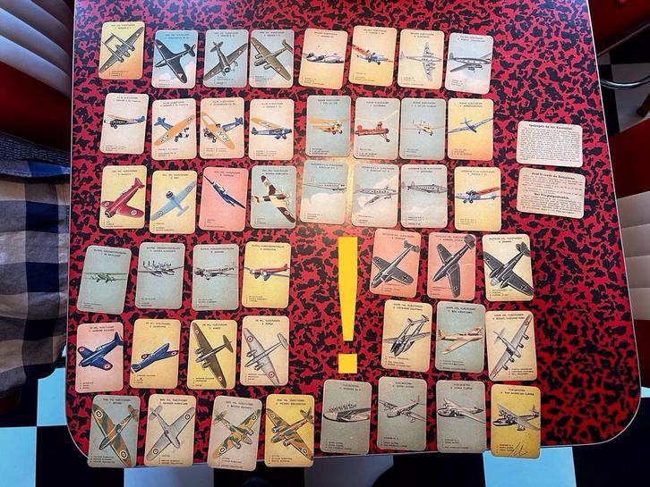 Vliegtuig Kwartetspel Naoorlogs - WOII, Verzamelen, Luchtvaart en Vliegtuigspotten, Gebruikt, Kaart, Foto of Prent, Ophalen of Verzenden